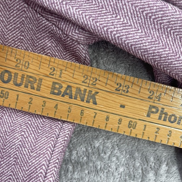 Vintage Skirt Suit Women 80s Office Academia Herringbone Blazer Size 16 Pink - Picture 7 of 11